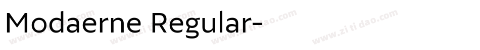 Modaerne Regular字体转换